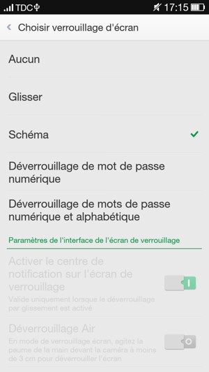 Sélectionnez Schéma