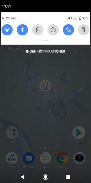 Aktiver topmenuen igen