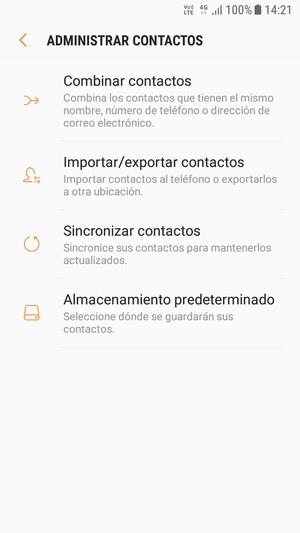 Seleccione Importar/exportar contactos