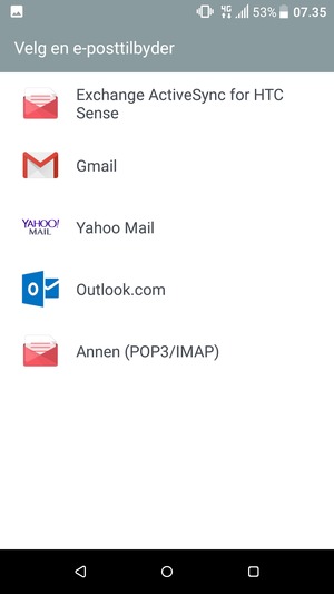 Velg Gmail