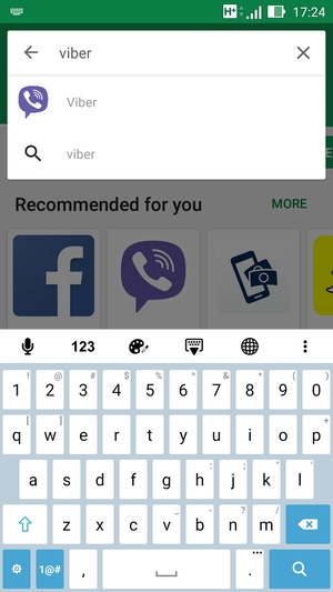 Enter the app name and select Search