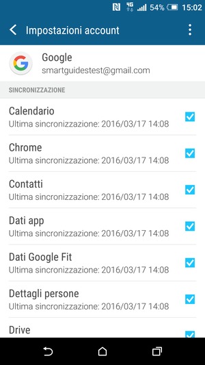 Seleziona il tasto Menu