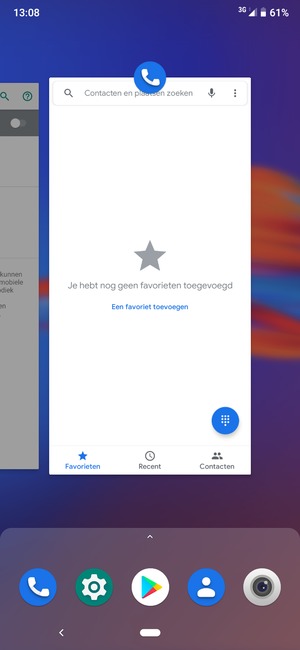Veeg apps naar boven om ze te sluiten. Dit spaart de batterij.