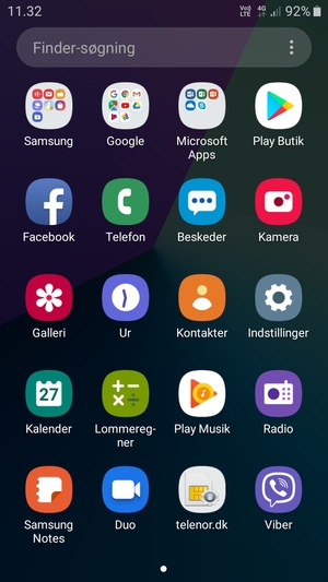 Vælg Indstillinger