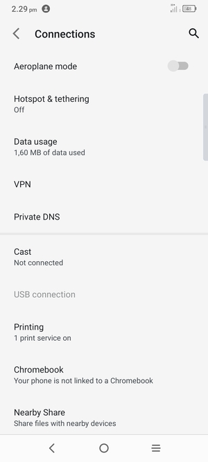 Select Hotspot & tethering