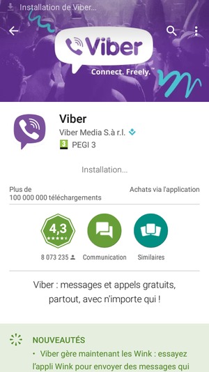 Veuillez attendre la fin de la procédure d'installation