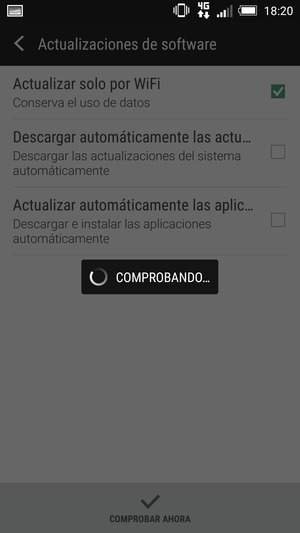 Espere a que la búsqueda termine