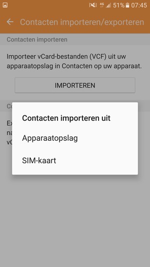 Selecteer SIM-kaart