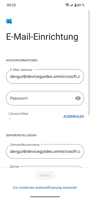 Geben Sie Ihre Passwort ein