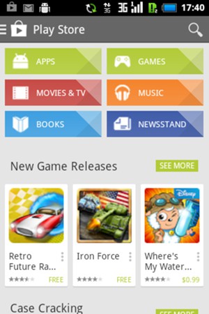 Select the Search button