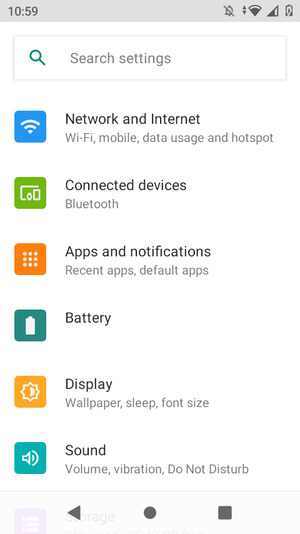 Select Network and Internet