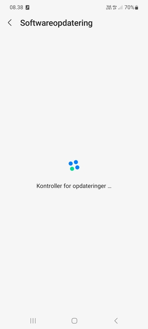 Afvent at søgningen er afsluttet