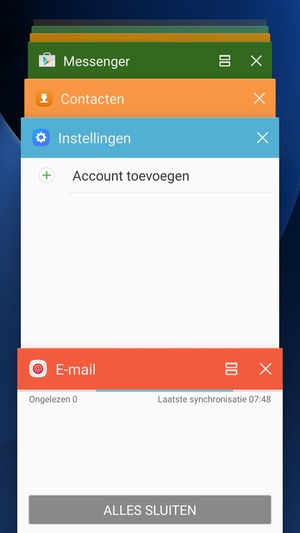 Selecteer ALLES SLUITEN