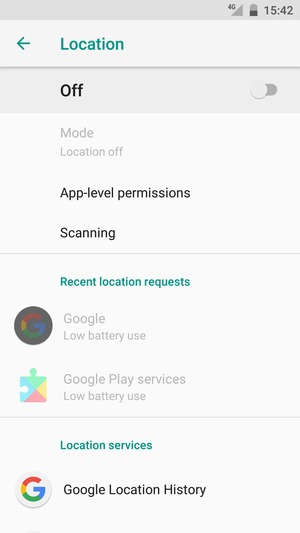 Turn off Location