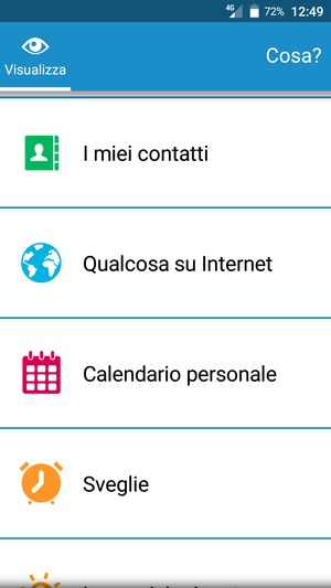 Scorri e seleziona I miei contatti