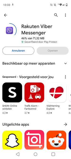 Wacht tot het installatieproces beëindigd is