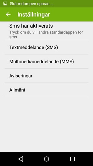 Välj Textmeddelande (SMS)