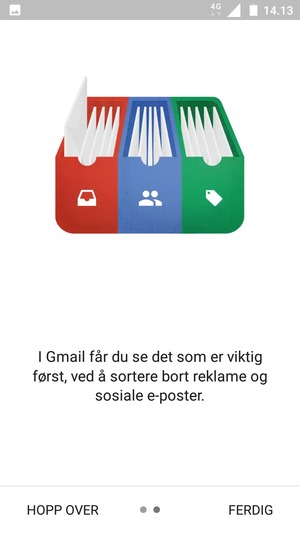 Velg FERDIG