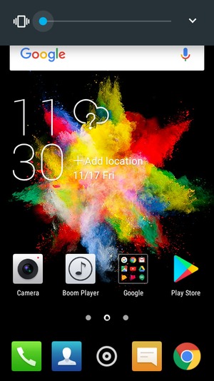 Continue to press  for vibration mode, which is approved with a short vibration