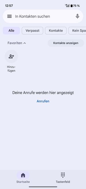 Wählen Sie Tastenfeld