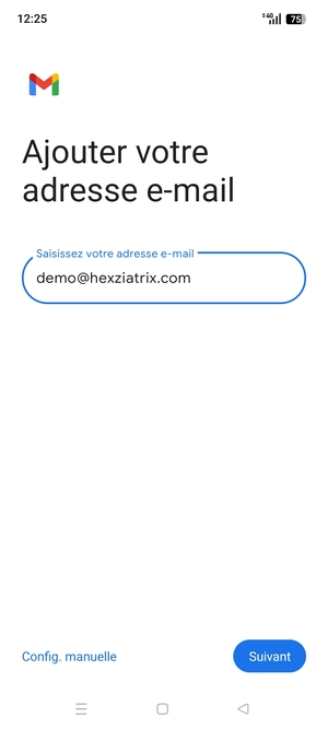 Saisissez votre Adresse e-mail et sélectionnez Suivant