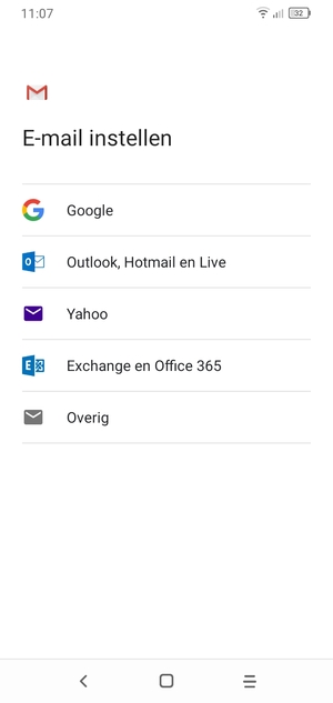 Selecteer Google