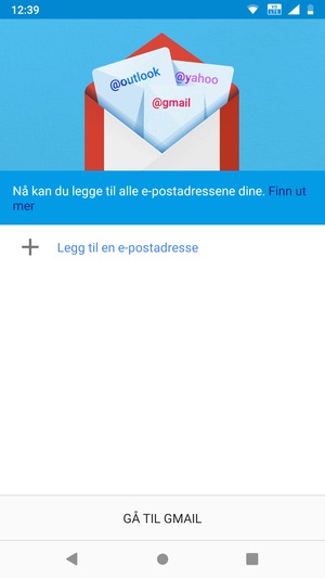 Velg Legg til en e-postadresse