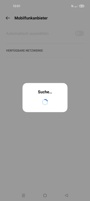 Warten Sie, bis die Suche abgeschlossen ist