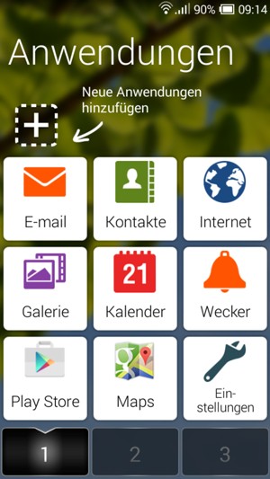 Wählen Sie E-mail