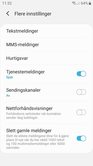 Velg Tekstmeldinger