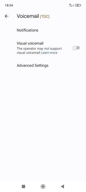 Select Advanced Settings