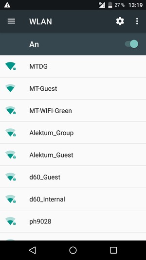 Wählen Sie das Wireless-Netzwerk, zu dem Sie eine Verbindung herstellen möchten
