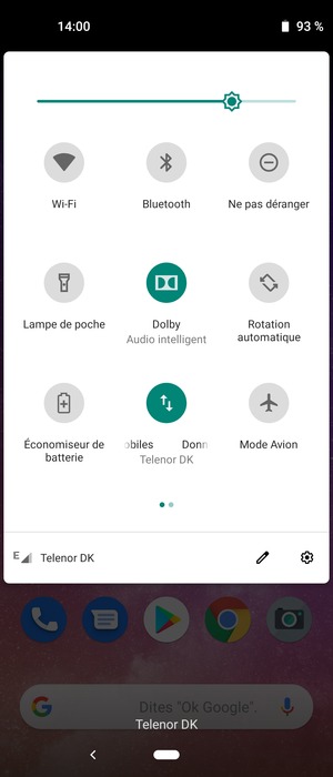 Régler la luminosité au niveau souhaité