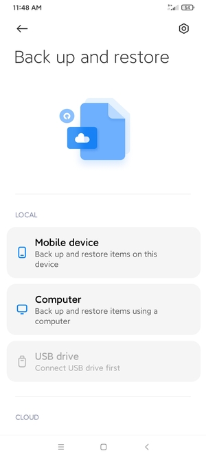 Select Mobile device
