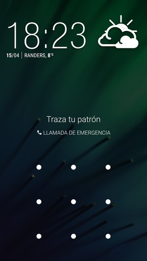 El teléfono ha sido asegurado con un bloqueo de pantalla