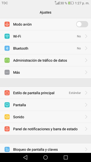 Seleccione Wi-Fi