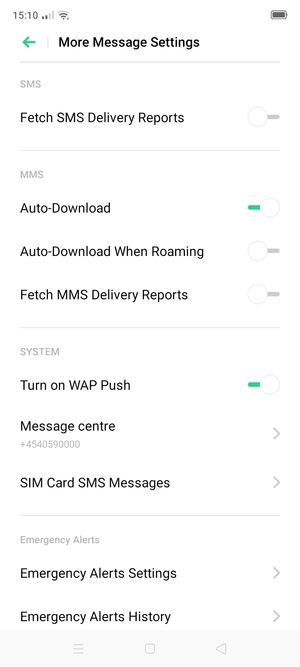 Select Message centre