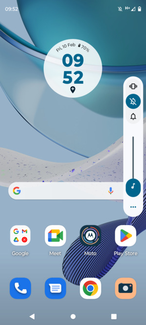 Select Mute to change to Mute mode