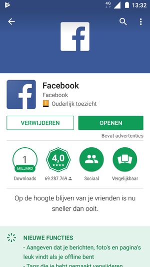 Selecteer OPENEN