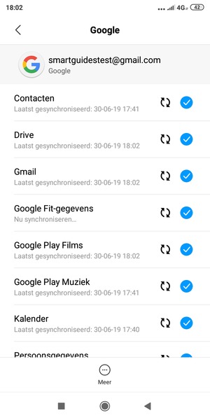 Uw gegevens worden gesynchroniseerd
