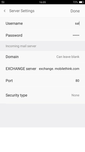 Select Security type