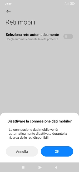Seleziona OK
