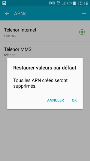 Sélectionnez OK
