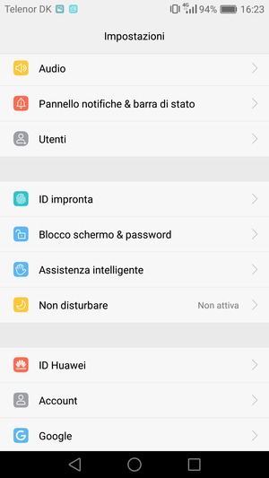 Per attivare il blocco dello schermo, vai al menu Impostazioni e seleziona Blocco schermo & password