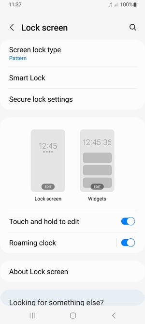 Your phone is now secure with a screen lock