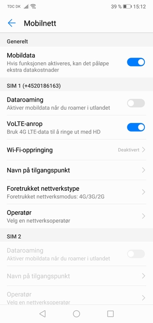 Velg Navn på tilgangspunkt