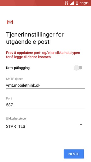 Velg Sikkerhetstype