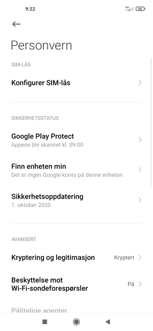 Velg Sikkerhetsoppdatering