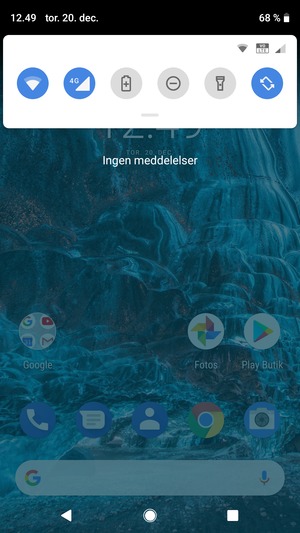 Aktiver topmenuen igen