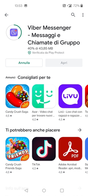 Attendi il completamento del processo di installazione